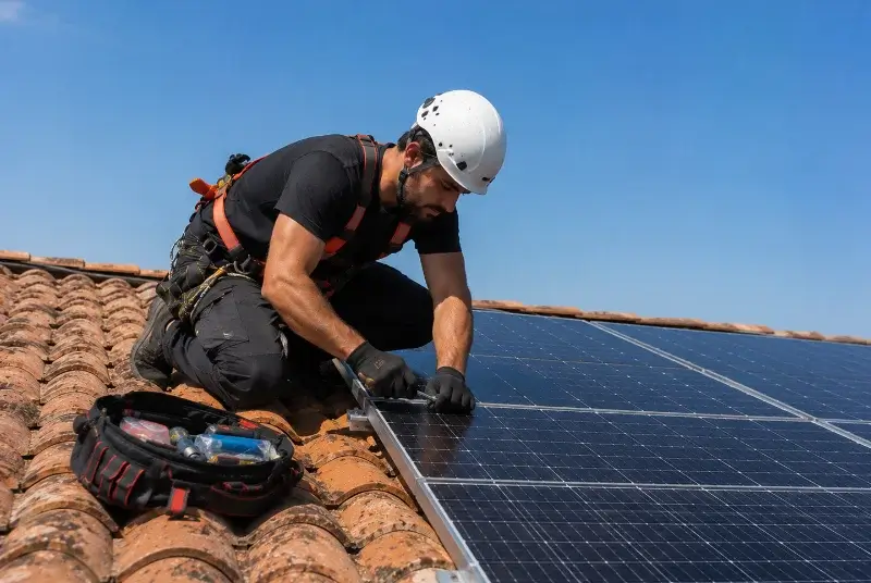 Maintenance et monitoring de panneaux solaires à Talloires-Montmin